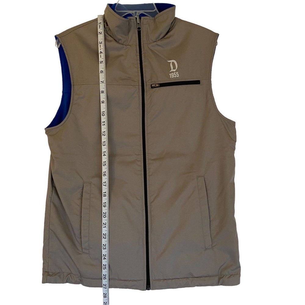 Disney Parks Men’s Reversible Fleece Vest Size S Gray Blue - Picture 4 of 10